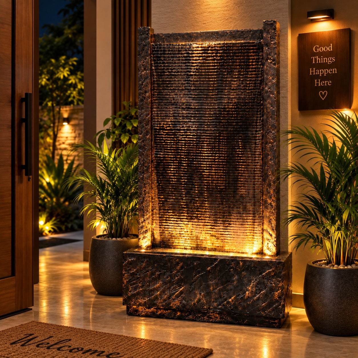 4ft River Slate Waterfall Fountain – Big Size | For Home & Vastu
