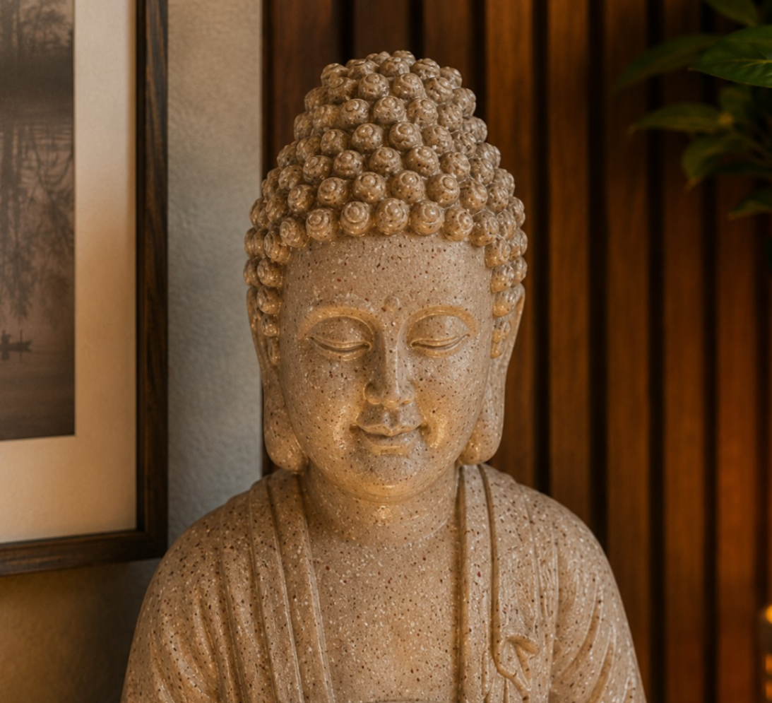 2ft Lotus Buddha Water Fountain for Serene Home & Office Decor