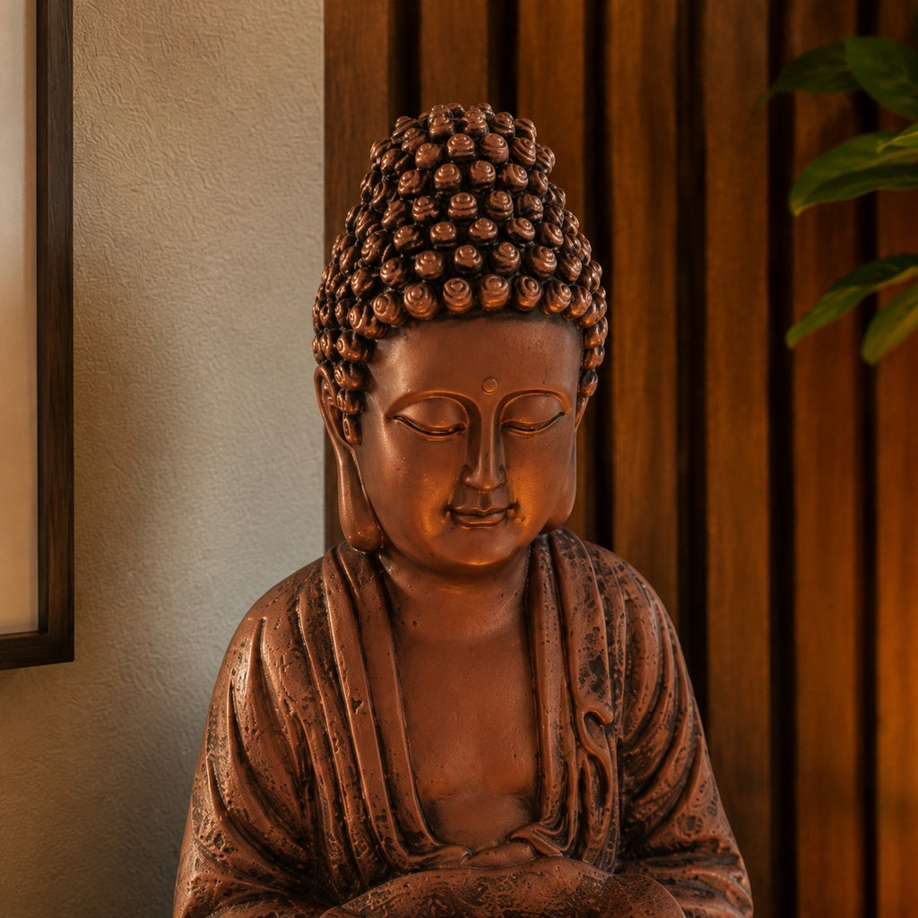 2ft Lotus Buddha Water Fountain for Serene Home & Office Decor