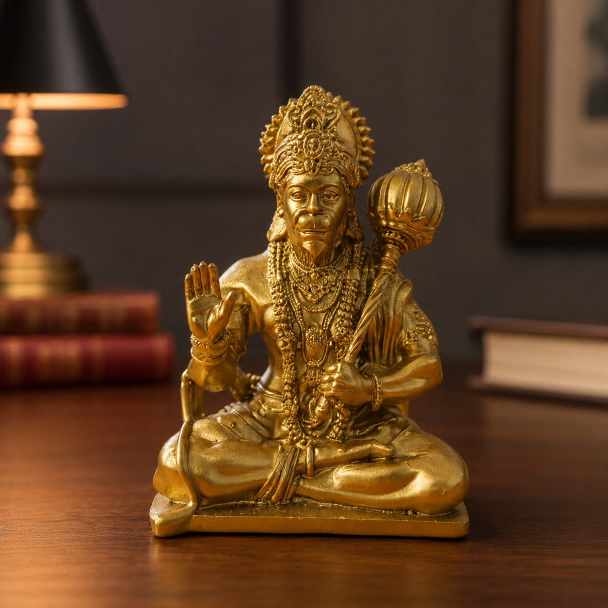 God Idol Showpiece for Car Dashboard - Lord Hanuman ji Idol Showpiece for Home Temple & Office Decor