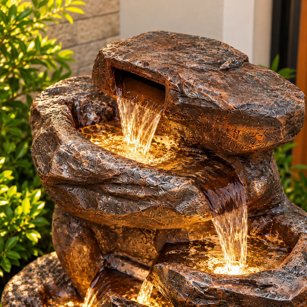 Rainforest Waterfall Fountain for Home | Indoor Décor | EXPLEASIA