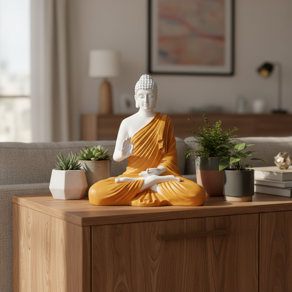 Buddha Showpiece, Statue for Home Decor, Buddha showpiece | Buddha | Buddha for Home Decor | Interior Design | Showpiece for Home, Office, Hotel