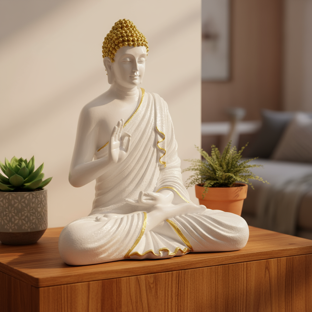 Buddha Showpiece, Statue for Home Decor, Buddha showpiece | Buddha | Buddha for Home Decor | Interior Design | Showpiece for Home, Office, Hotel