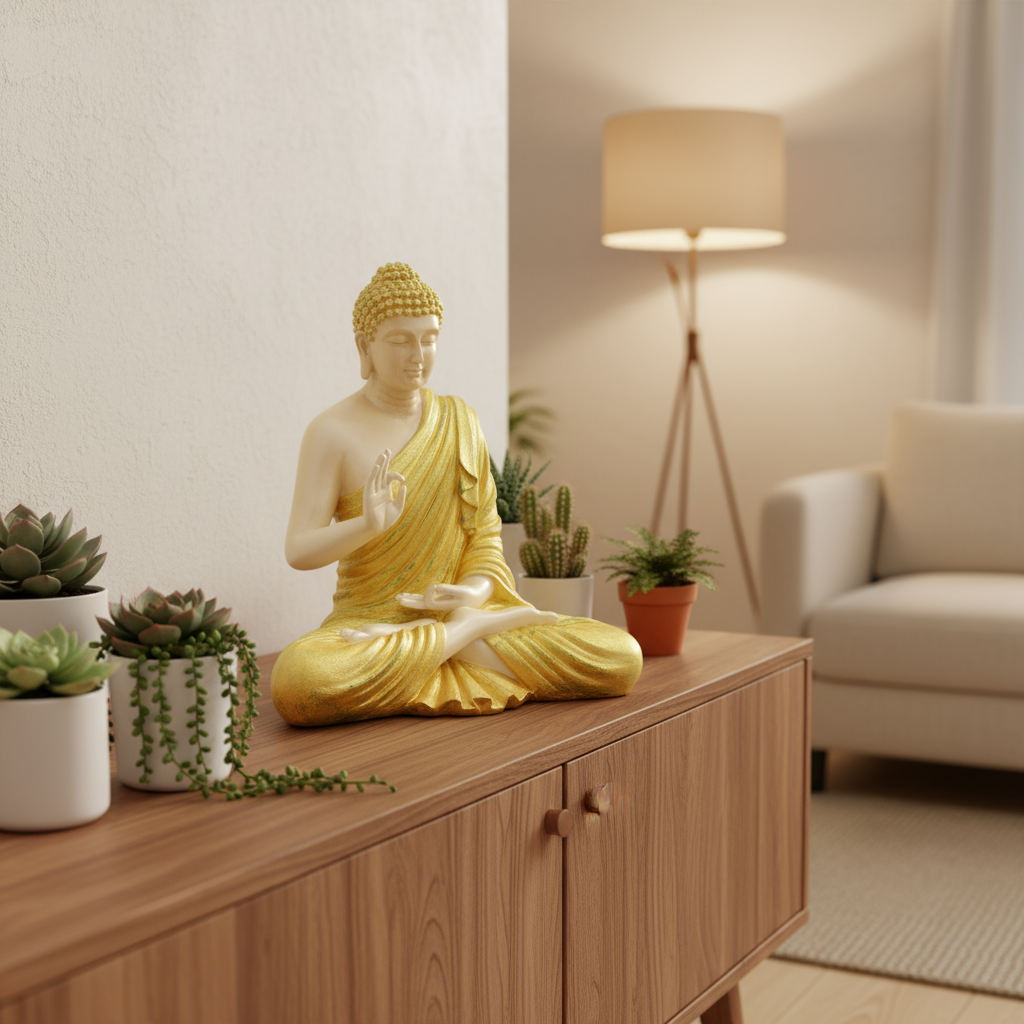 Buddha Showpiece, Statue for Home Decor, Buddha showpiece | Buddha | Buddha for Home Decor | Interior Design | Showpiece for Home, Office, Hotel